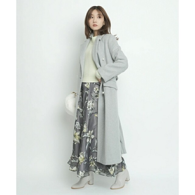JUSGLITTY ジャスグリッティー オパールフラワープリントスカート