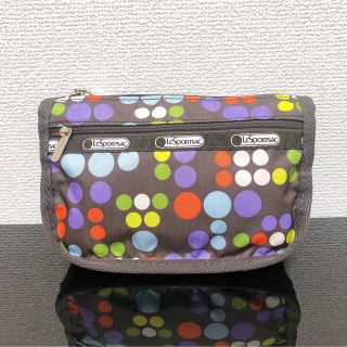 レスポートサック(LeSportsac)のLeSportsac(レスポートサック) ポーチ ドット ブラウン カラフル(ポーチ)