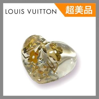 ルイヴィトン(LOUIS VUITTON)の【超美品】LOUIS VUITTON レジン リング ハート モノグラム(リング(指輪))