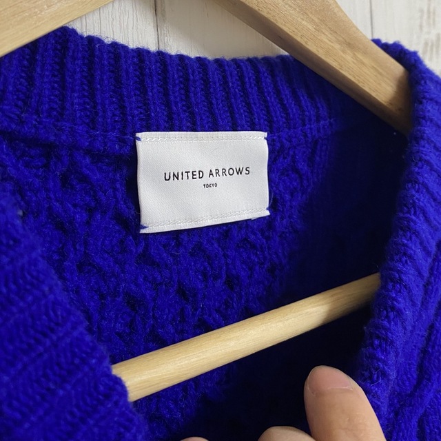 UNITED ARROWS(ユナイテッドアローズ)の【ユナイテッドアローズ】定価24200円♪ ケーブルクルーネックニット！ レディースのトップス(ニット/セーター)の商品写真