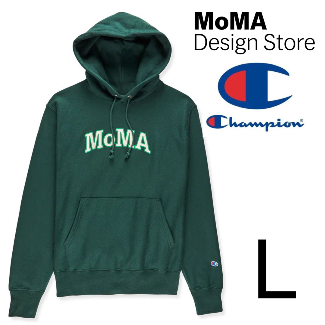 Champion MoMA  モマ フーディー パーカー グリーン Lサイズ