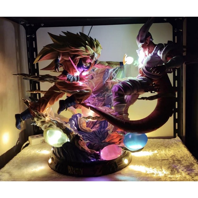 KDスダジオ　LED光り　ドラゴンボール　孫悟空vs ジャネンバ フィギュアのサムネイル
