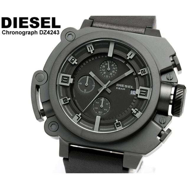 DIESEL(ディーゼル)の【SAKURA様 ご専用】DIESEL 腕時計 生産終了モデル 黒 クロノグラフ メンズの時計(腕時計(アナログ))の商品写真