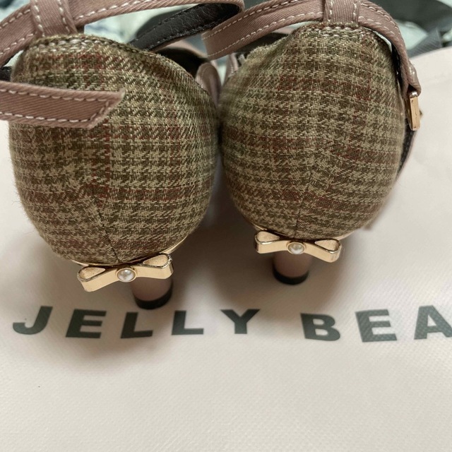 JELLY BEANS(ジェリービーンズ)のヒールリボンフラワーカットパンプス<ふわさら>/204-42717 レディースの靴/シューズ(ハイヒール/パンプス)の商品写真