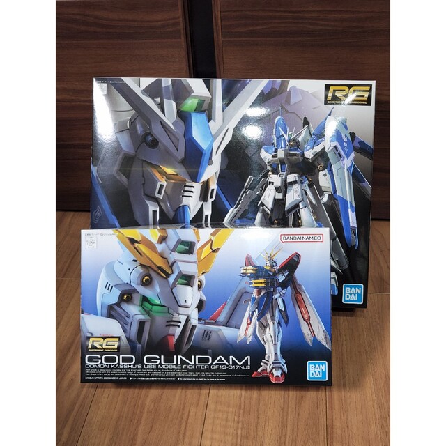 BANDAI - RGゴッドガンダム+RGハイニューガンダム 新品未使用即発送の