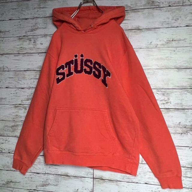 STUSSY(ステューシー)の【超希少カラー】 STUSSY 刺繍 パイルロゴ 即完売 入手困難 パーカー メンズのトップス(パーカー)の商品写真