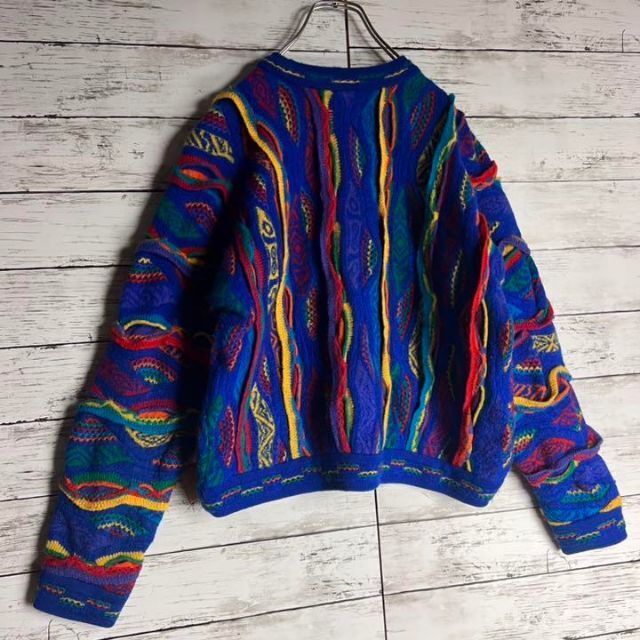 COOGI(クージー)の【幻の一点物】COOGI 3D 立体 編み込み ニット 入手困難 希少デザイン メンズのトップス(ニット/セーター)の商品写真