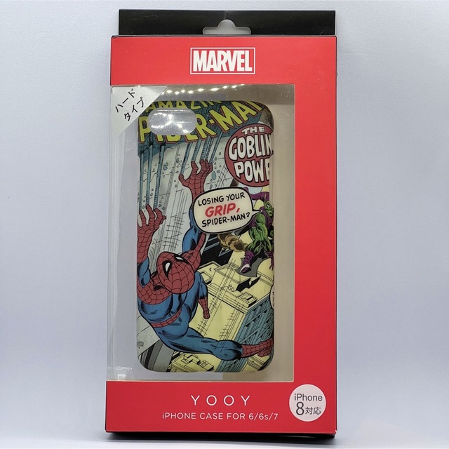 MARVEL(マーベル)の中古美品 MARVEL スパイダーマン iPhoneケース スマホ/家電/カメラのスマホアクセサリー(iPhoneケース)の商品写真