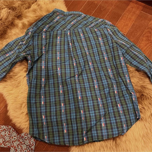 titicaca(チチカカ)のチチカカ、ブルー、グリーンチェックシャツ レディースのトップス(シャツ/ブラウス(長袖/七分))の商品写真