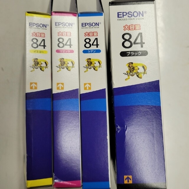 EPSON(エプソン)のEPSON インクカートリッジ  IC4CL84 4色 インテリア/住まい/日用品のオフィス用品(その他)の商品写真