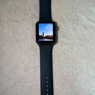 アップルウォッチ(Apple Watch)のApple Watch series3 42mm GPS モデル スペースグレー(腕時計(デジタル))