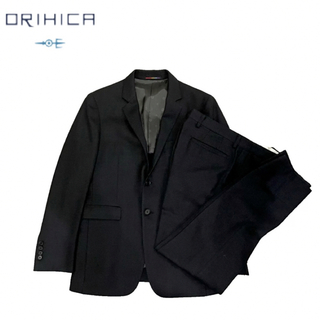 オリヒカ(ORIHICA)の【美品】 ORIHICA オリヒカ スーツ ジャケット パンツ ブラック(セットアップ)