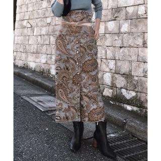 アメリヴィンテージ(Ameri VINTAGE)のアメリ　ラグスカート　ペイズリー　ペンシルスカート　ameri vintage(ロングスカート)