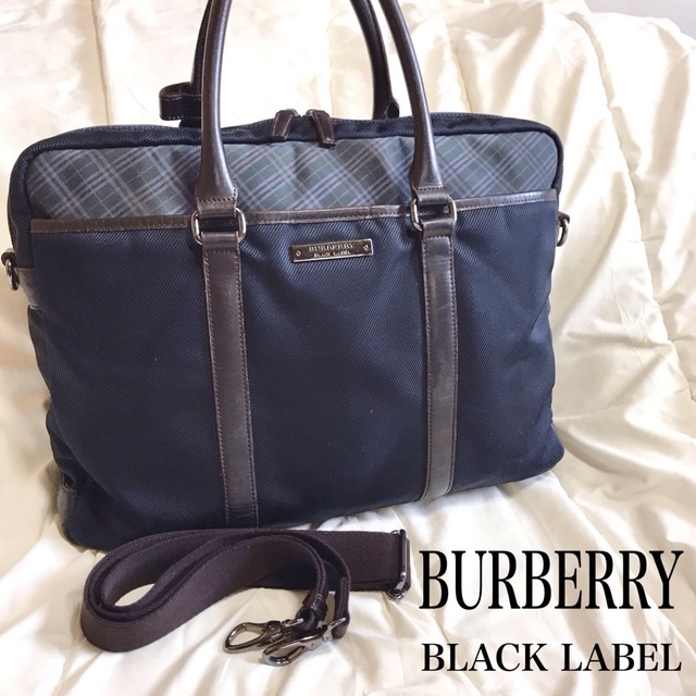 BURBERRY BLACK LABEL チェック柄 2WAYブリーフケース \半額SALE/ 32