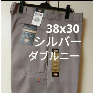 ディッキーズ(Dickies)の新品 38x30 SV ダブルニー ワークパンツ ディッキーズ シルバー(ワークパンツ/カーゴパンツ)