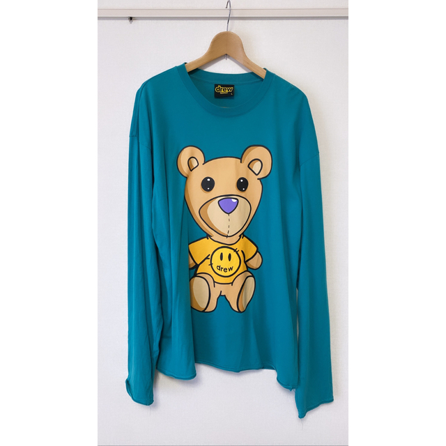 Drew House Teddy LS Tee - TealTシャツ/カットソー(七分/長袖)