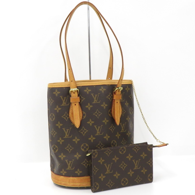 LOUIS VUITTON バケットPM トートバッグ モノグラム ブラウン