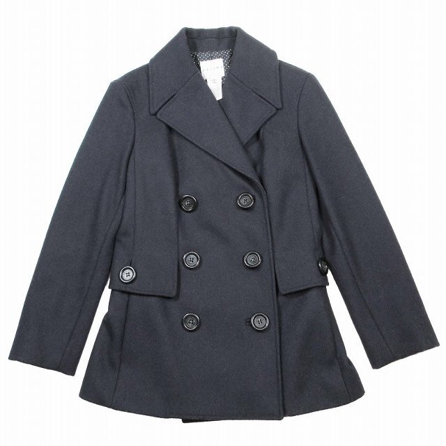 美品 セリーヌ CELINE バージンウール Pコート ピーコート 36 - www