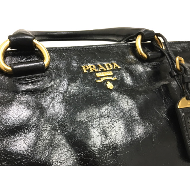 PRADA(プラダ)のPRADA 2WAY ショルダーバッグ レザー ブラック VITELLO レディースのバッグ(その他)の商品写真