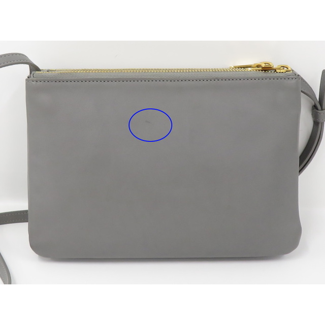 CELINE - CELINE トリオ ショルダーバッグ トリプル ファスナー CELINE - CELINE トリオ ショルダーバッグ トリプル ファスナー