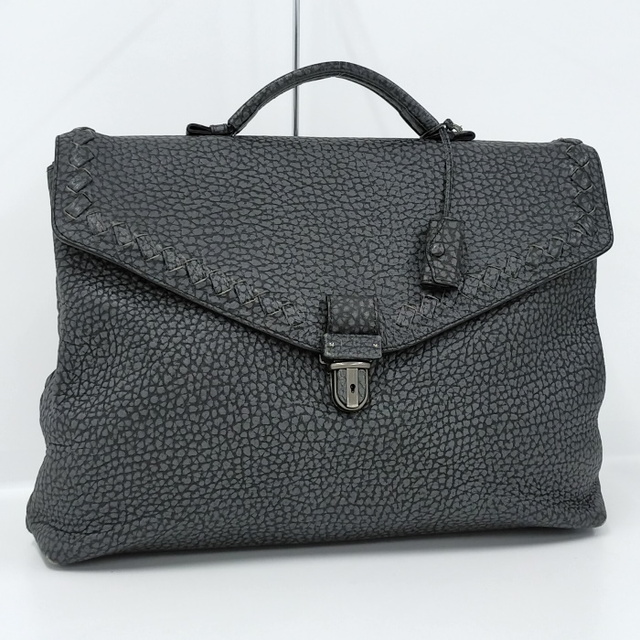 BOTTEGA VENETA ビジネスバッグ レザー グレー 221263