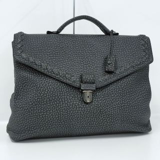 ボッテガヴェネタ(Bottega Veneta)のBOTTEGA VENETA ビジネスバッグ レザー グレー 221263(ビジネスバッグ)