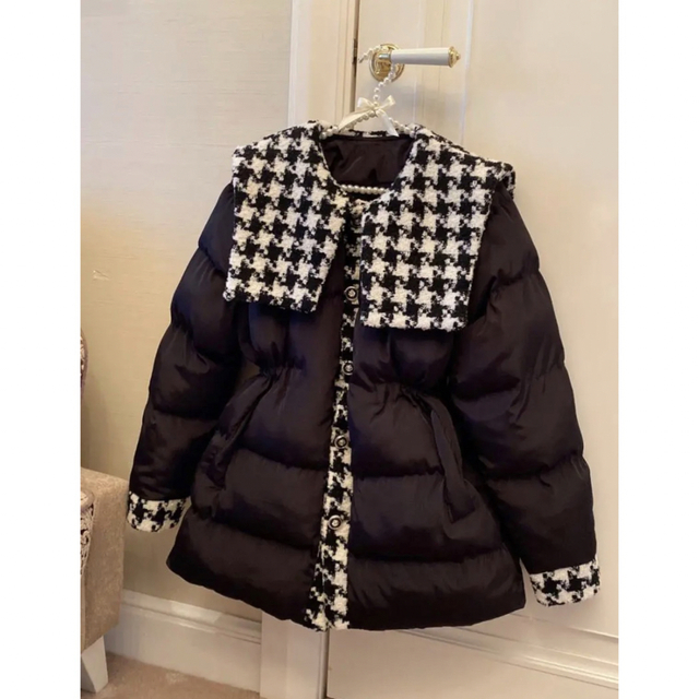 houndstooth down jacket(black) | フリマアプリ ラクマ
