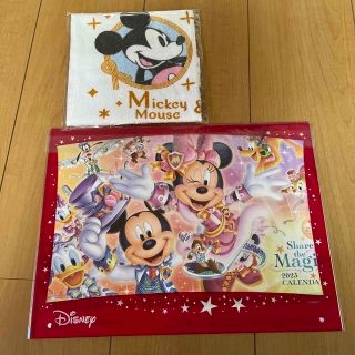 ディズニー(Disney)の第一生命　２０２３ディズニーカレンダー &ハンドタオル＆ボールペンセット(ノベルティグッズ)