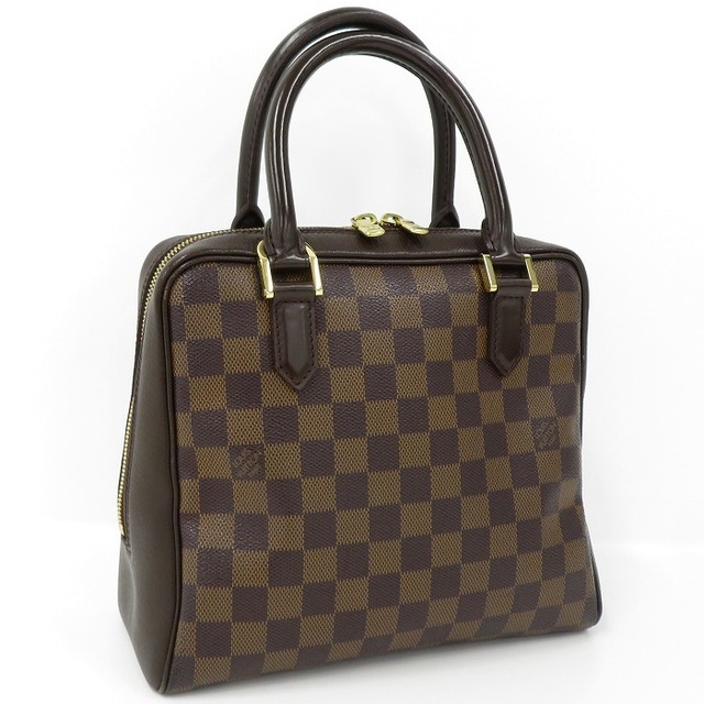 お気に入り LOUIS ダミエ レザー ダミエ ハンドバッグ ブレラ VUITTON