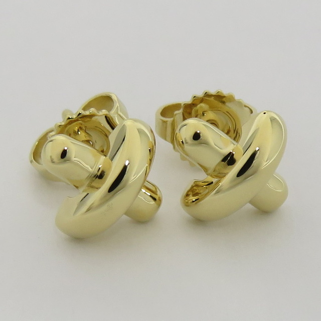 TIFFANY&Co. クロスステッチ ピアス K18YG 750YG | フリマアプリ ラクマ