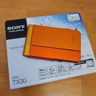 ソニー(SONY)の【ジャンク】SONY DSC-TX30 オレンジ(コンパクトデジタルカメラ)