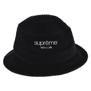 シュプリーム(Supreme)のSUPREME シュプリーム 20SS WIDE WALE CORDUROY CRUSHER ワイドホールコーディロイクラッシャー コーディロイバケットハット ブラック(ハット)