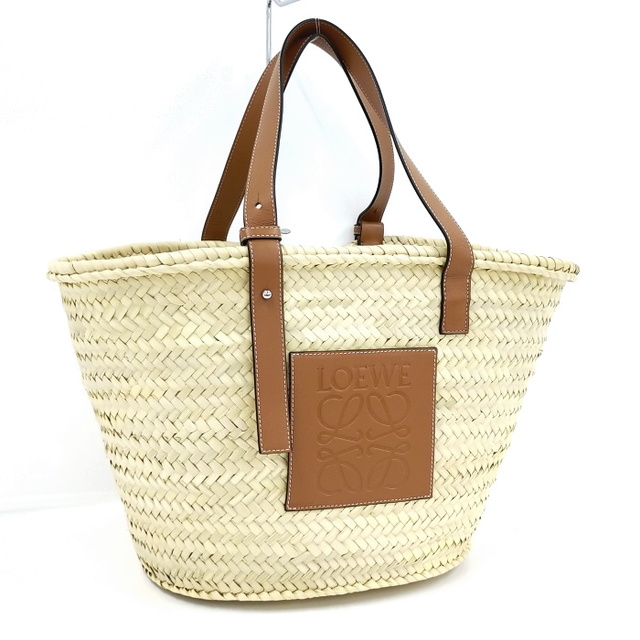 LOEWE - LOEWE バスケットバッグ アナグラム ミディアム ラフィア