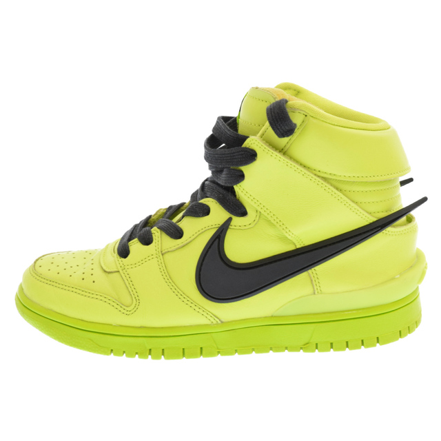 NIKE(ナイキ)のNIKE ナイキ ×AMBUSH DUNK HIGH アンブッシュ ナイキ ダンク ハイカットスニーカー ライムグリーン CU7544-300 メンズの靴/シューズ(スニーカー)の商品写真