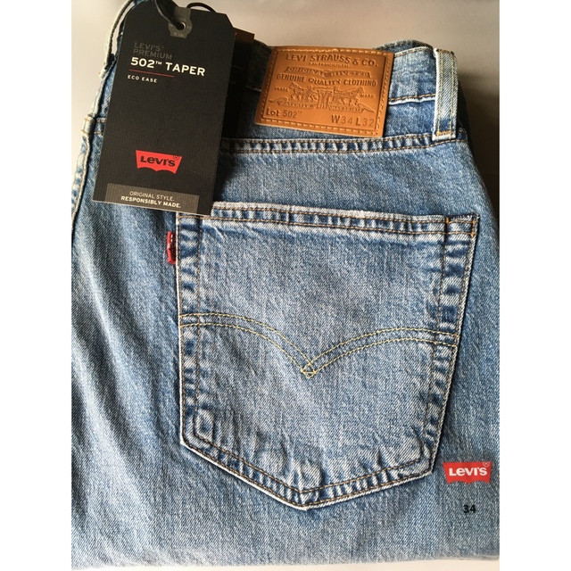 39s□品番【Levi's／リーバイス】502 テーパード フィットストレッチ淡加工 W34