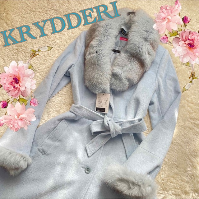 【KRYDDERI】SAGA FURS♡水色♡フォックス♡アンゴラ♡ウール♡ - motgame.vn