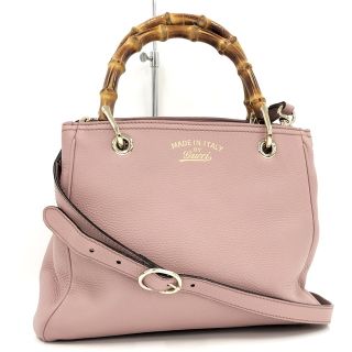 グッチ(Gucci)のGUCCI 2WAYショルダーバッグ レザー ピンク 336032(その他)