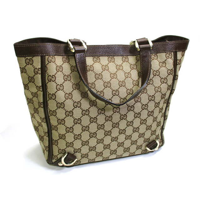 Gucci - GUCCI ハンドバッグ トートバッグ アビーライン GGキャンバス