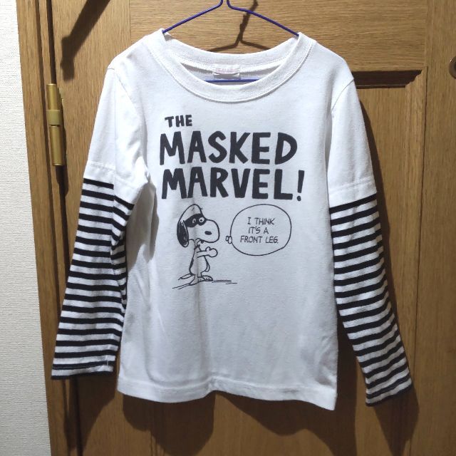 SNOOPY(スヌーピー)のピーナッツ　スヌーピーのＴシャツ(長袖)　サイズ130　<c904> キッズ/ベビー/マタニティのキッズ服男の子用(90cm~)(Tシャツ/カットソー)の商品写真