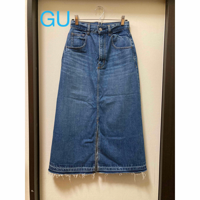 GU(ジーユー)のGU デニムスカート　S レディースのスカート(ロングスカート)の商品写真