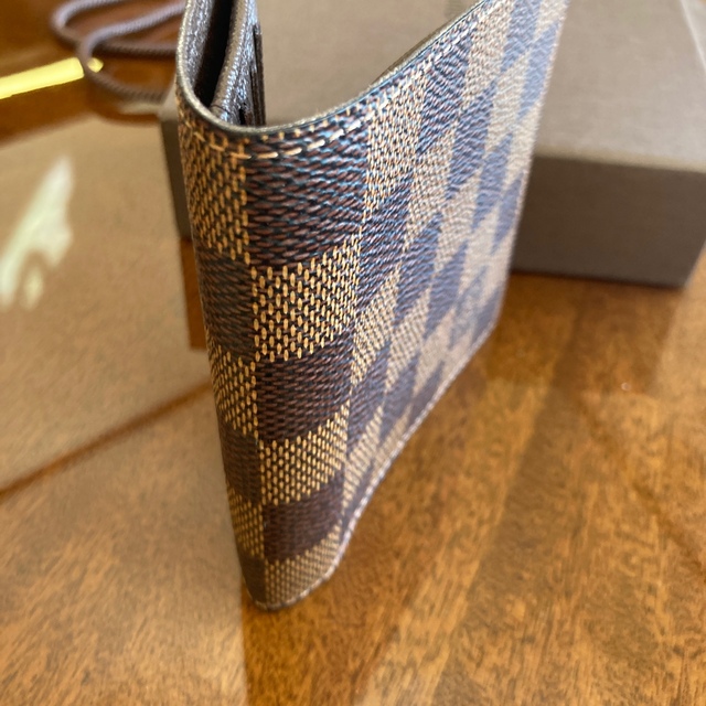 LOUIS VUITTON   ルイヴィトン 財布 二つ折 ダミエ ブラウンの通販 by