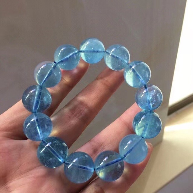 ⭐︎【天然】アクアマリン ブレスレット 18mm | www.innoveering.net