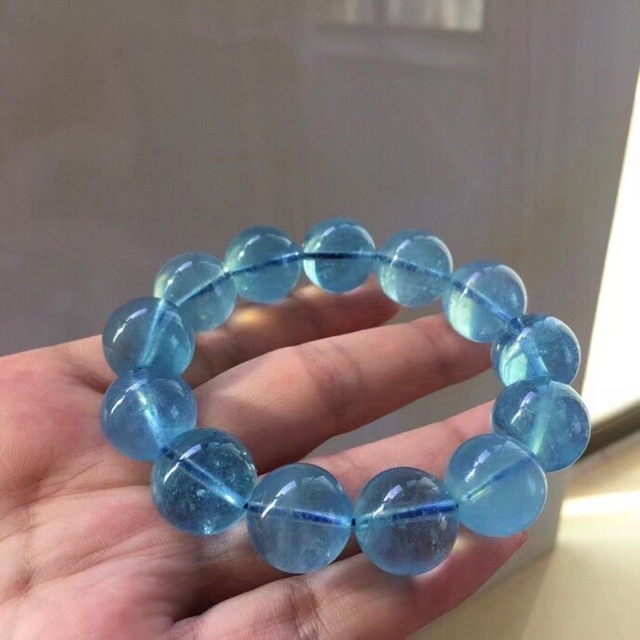 ⭐︎【天然】アクアマリン ブレスレット 18mm | www.innoveering.net