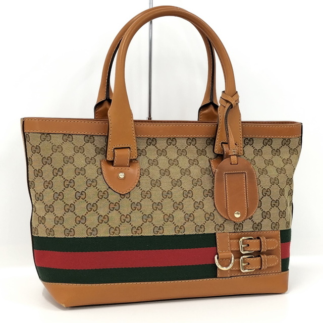 大放出セール】 Gucci - ベージュ キャメル GGキャンバス シェリー 大放出セール】 Gucci - ベージュ キャメル GGキャンバス シェリー