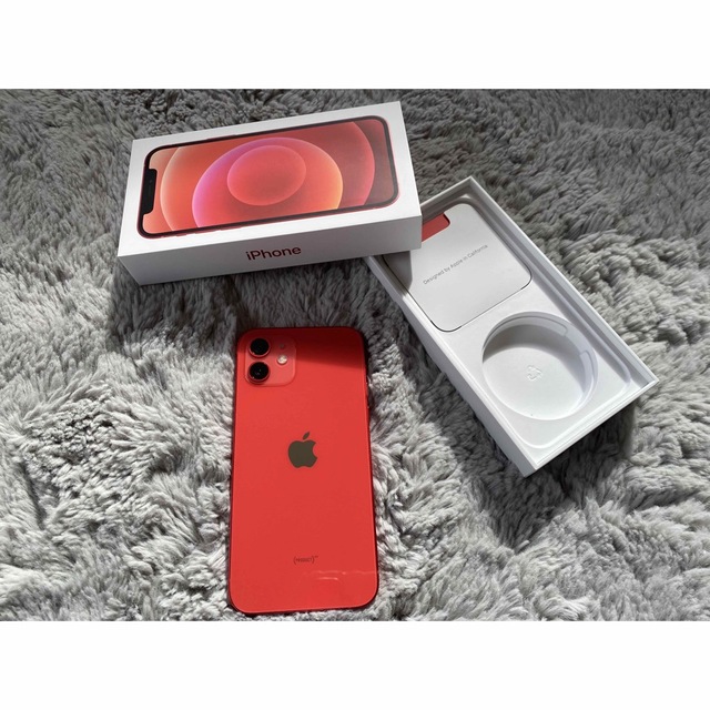 有Bluetooth対応アップル iPhone12 64GB レッド  SIMフリー