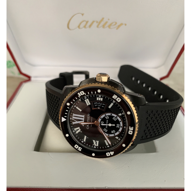 免税購入 【大特価❗️美品】カルティエ カリブル ブラックゴールド