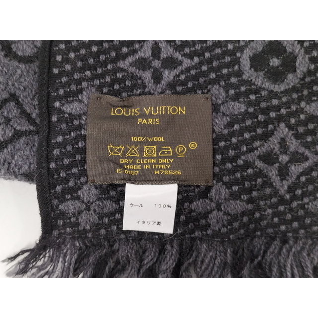 LOUIS VUITTON(ルイヴィトン)のLOUIS VUITTON マフラー エシャルプ クラシック ウール グレー メンズのファッション小物(マフラー)の商品写真