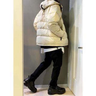 古着 ビンテージ 90s OLD GAP 羽 リバーシブル ダウンジャケット 白-