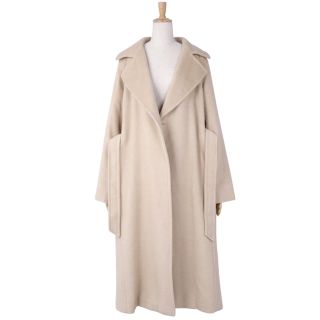 マックスマーラ(Max Mara)の極美品 マックスマーラ Max Mara 20AW マニュエラ アイコンコート ラップコート ベルト付き ロングコート キャメルヘアー100％ 白タグ アウター レディース JI44 USA10 GB12(XL相当) ベージュ(その他)