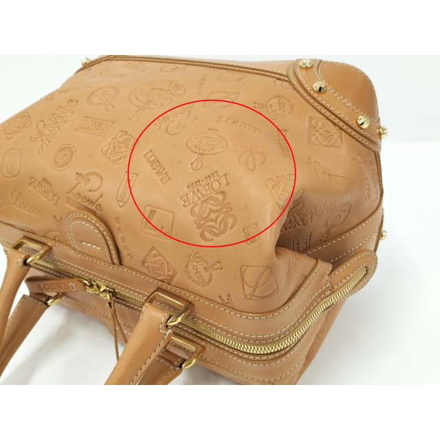 LOEWE - LOEWE ハンドバッグ 160周年記念モデル レザー ヌメ革 LOEWE - LOEWE ハンドバッグ 160周年記念モデル レザー ヌメ革